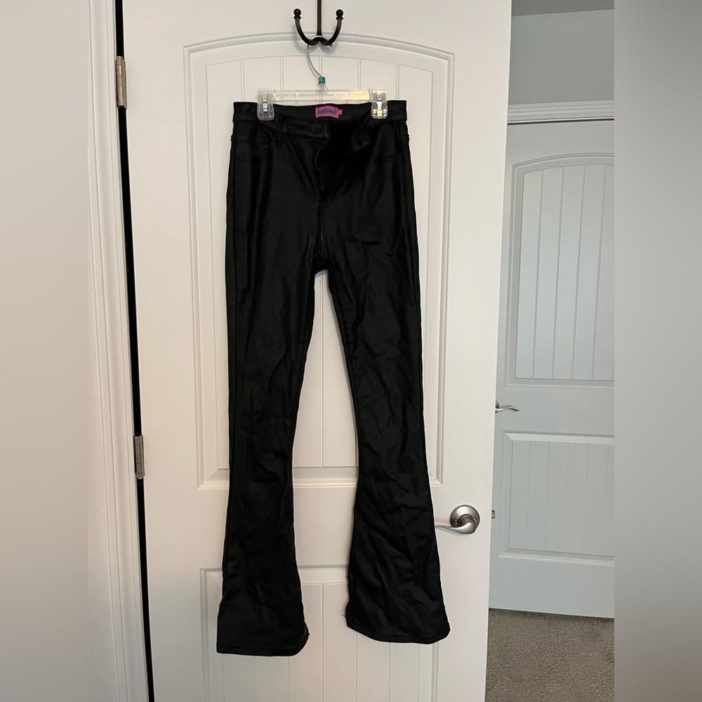 Edikted Black Leather Pants